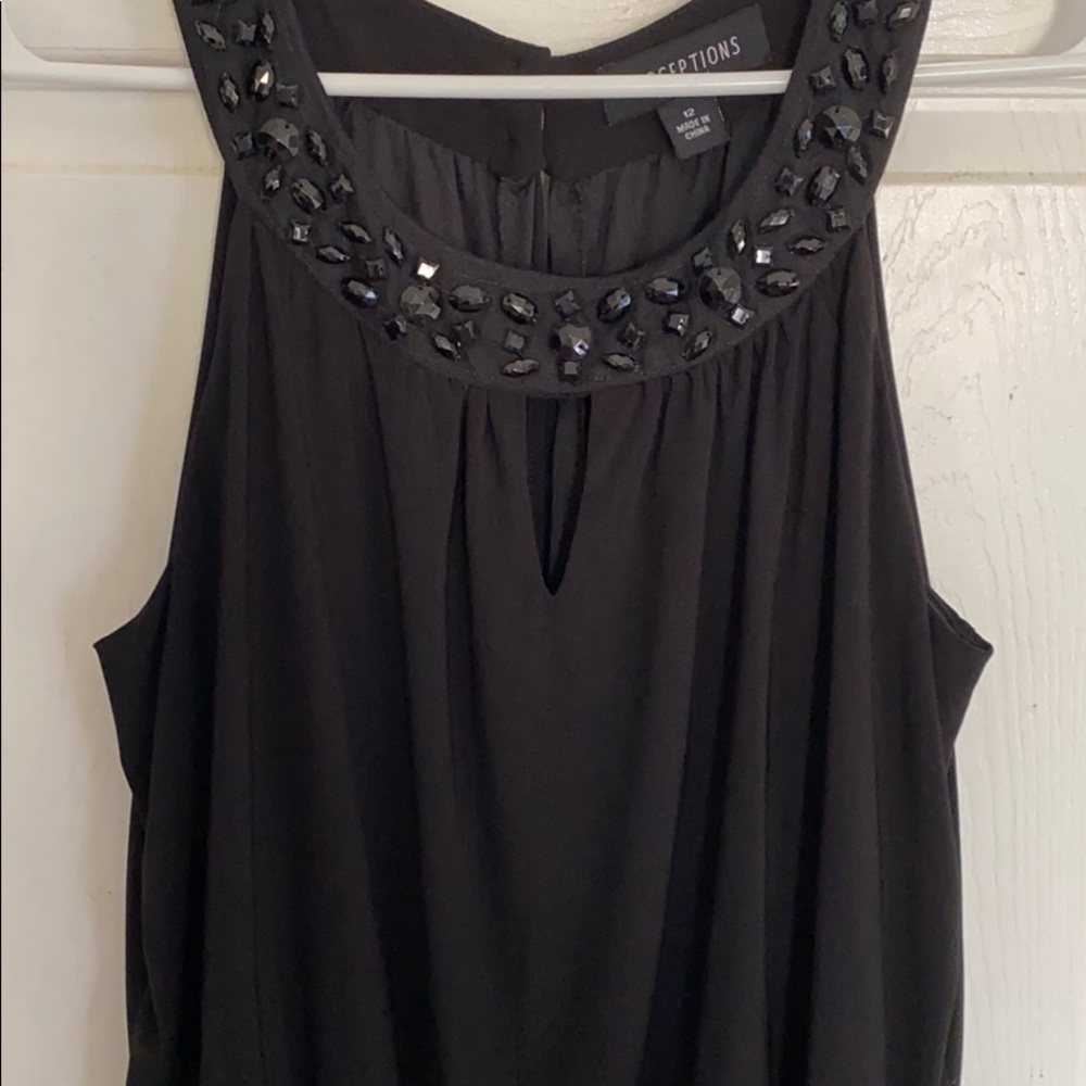 Black embellished jumpsuit